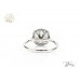 Годежен Пръстен с Лабораторен Диамант IGI Сертификат 14К Бяло Злато  Bloom Jewellery